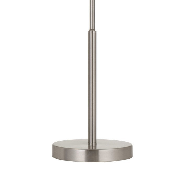 Metal Desk Lamp with Adjustable Arm and Dimmer Switch, Silver