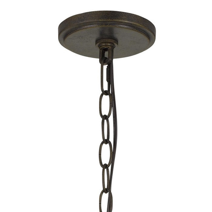 60W Twisted Metal Mesh Design Pendant Fixture, Dark Bronze