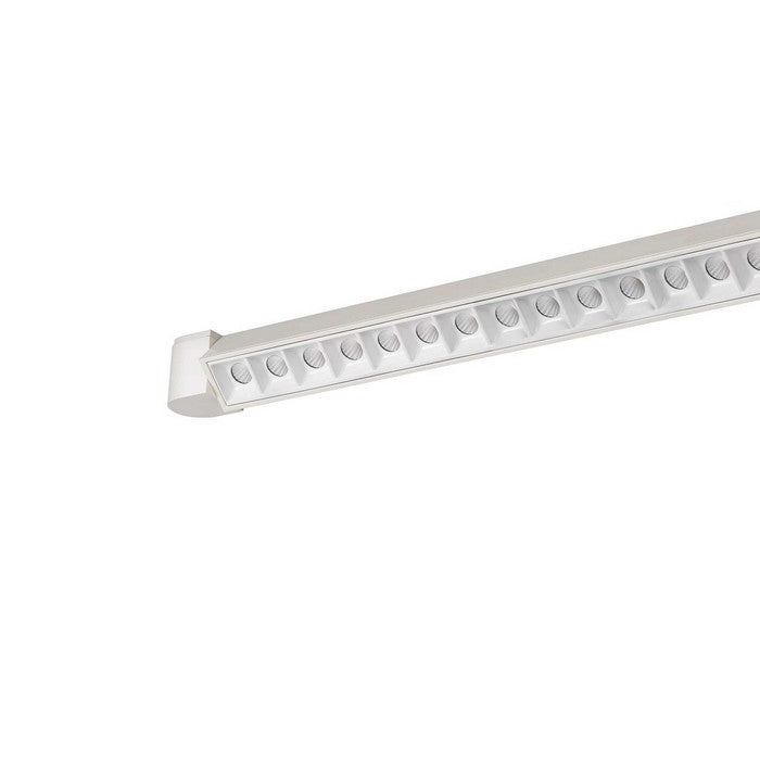 60 W Integrated LED Metal Track Fixture with Linear Design, White
