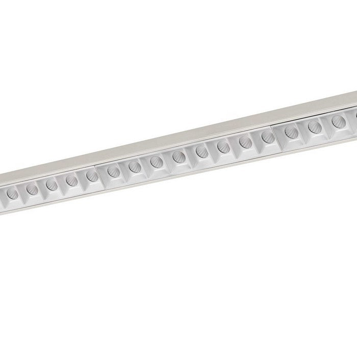 60 W Integrated LED Metal Track Fixture with Linear Design, White