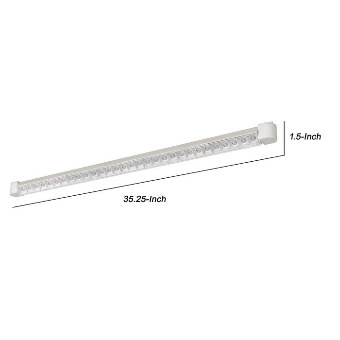 60 W Integrated LED Metal Track Fixture with Linear Design, White