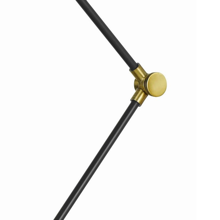 10W LED Metal Desk Lamp with Adjustable Arm, Black and Gold