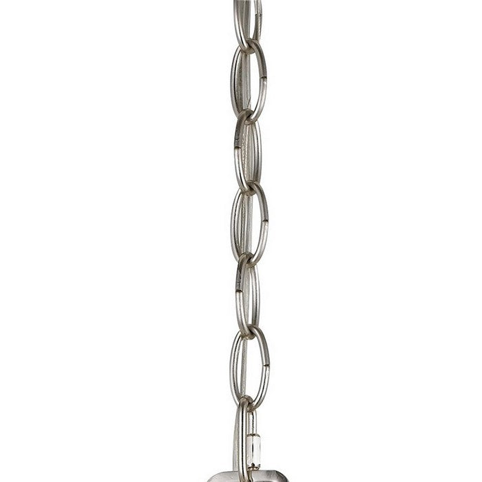 Sea Anchor Design Metal Chandelier with Candle Design Holders, Silver