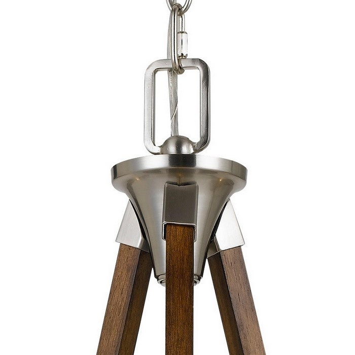 Sea Anchor Design Metal Chandelier with Candle Design Holders, Silver