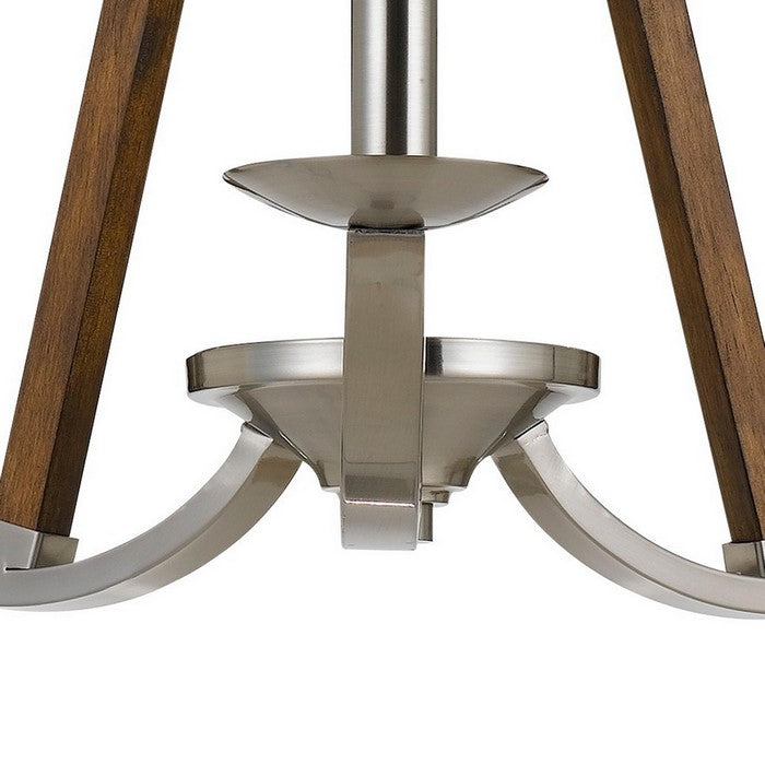 Sea Anchor Design Metal Chandelier with Candle Design Holders, Silver