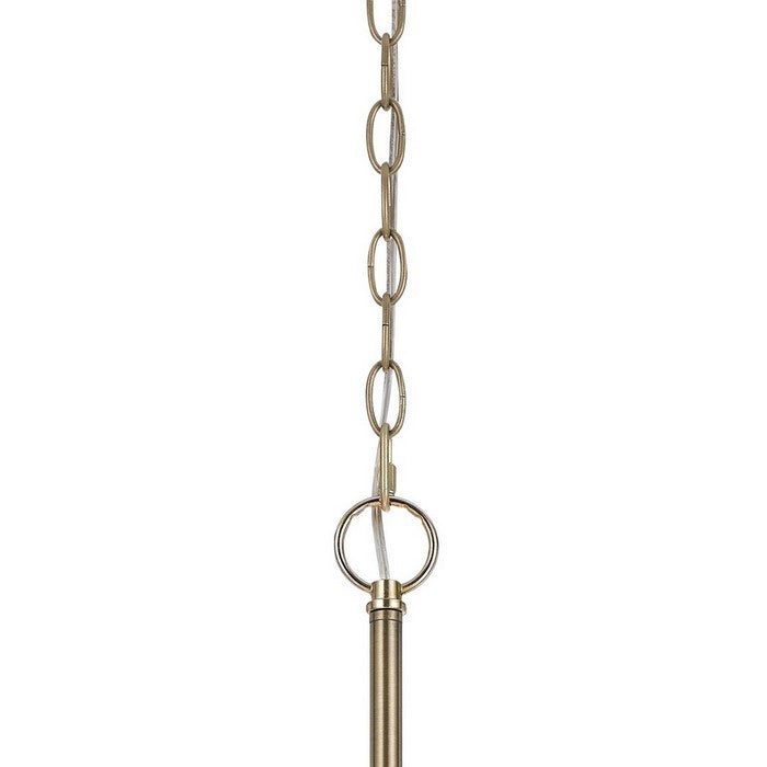 Drum Shade Pendant Lighting with Lattice Design, Antique Brass