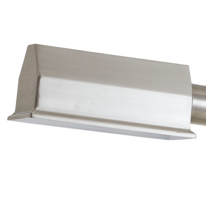 60 Watt Metal Desk Lamp with Adjustable Arm and Head, Silver