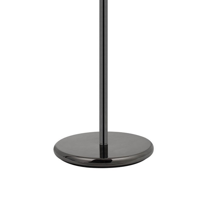 Industrial Metal Body Table Lamp with Three Glass Ball Shades, Black