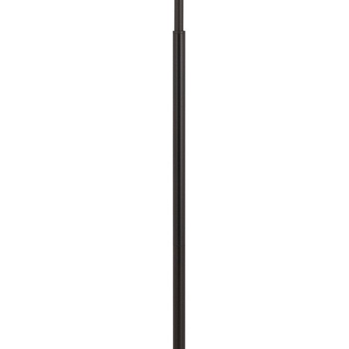 Metal Body Floor Lamp with 2 Adjustable Arms and Metal Shades, Black