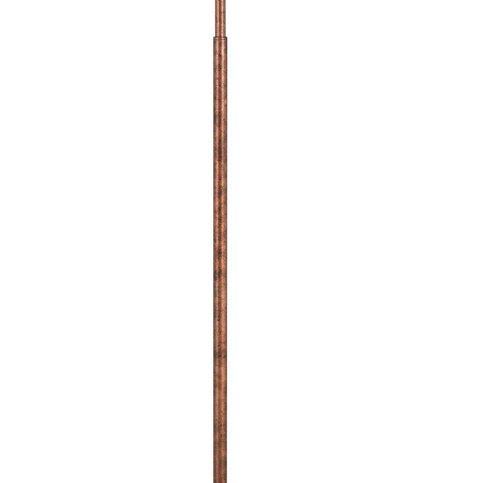 Metal Body Floor Lamp with 2 Adjustable Arms and Metal Shades, Bronze