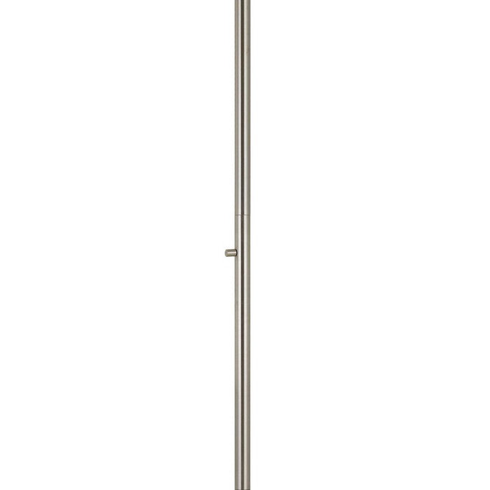36 Watt Integrated Torchiere Floor Lamp with Inverted Glass Shade, Chrome