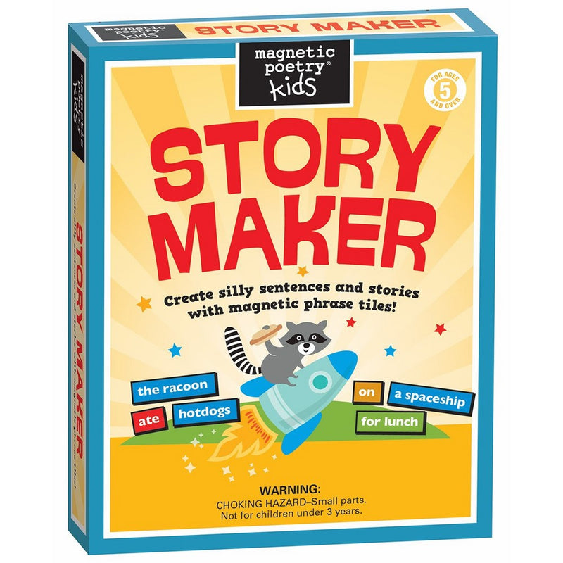 Magnetic Poetry - Kids Story Maker Kit - Ages 5 and Up - Words for Refrigerator - Write Poems and Letters on the Fridge - Made in the USA