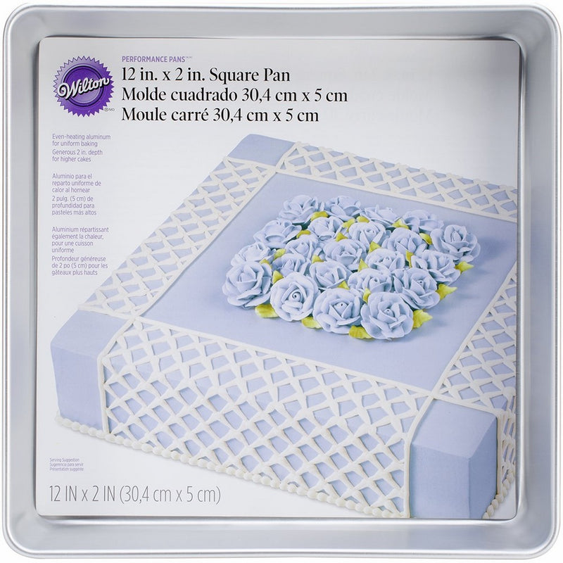 Wilton Performance Pans Aluminum Square Cake and Brownie Pan, 12-Inch