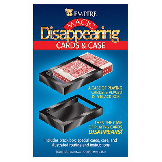 Loftus International Empire Magic Disappearing Cards and Case Novelty Item