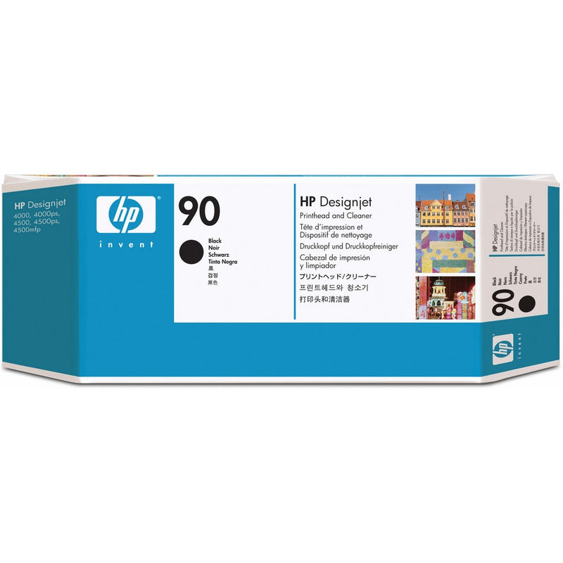 HP 90 Black and Cleaner DesignJet Original Ink Cartridge (C5054A)