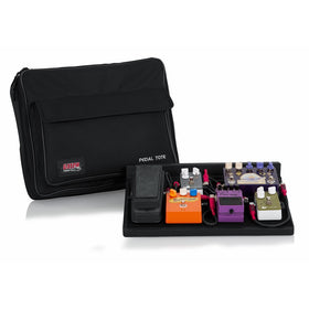Gator GPTBLACK Plywood Pedal Board with Black Nylon 18 x 12 Inches Carry Bag and External Pocket