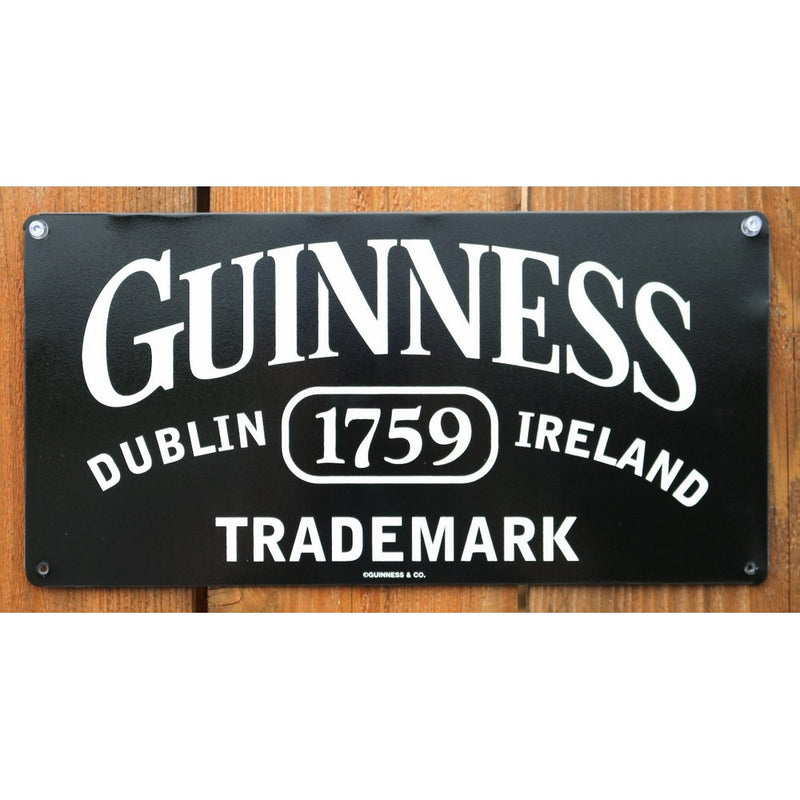 Guinness Trademark Tin Sign 14 x 7in