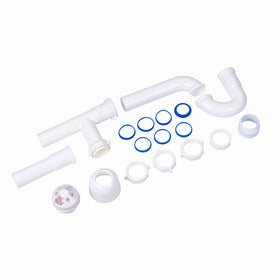 Oatey 39239 1.5" 6 DFU AAV Installation Kit 1-1/2" P-trap, 6" extension tube, PVC threaded adapter & deep box flange