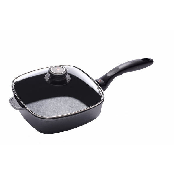 Swiss Diamond 6620ic Induction Nonstick Square Saute Pan with Lid, 2.1-Quart