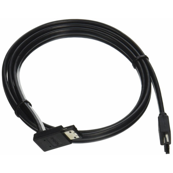 C2G 10222 180° to 90° External Serial ATA Cable, Black (3.3 Feet, 1 Meter)