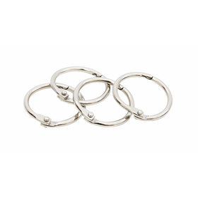 Baumgartens Book Rings 1" 4 Pack Chrome (31425)