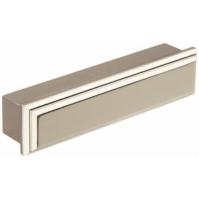 Amerock BP26137PN Manor 3-3/4 in (96 mm) Center-to-Center Polished Nickel Cabinet Cup Pull
