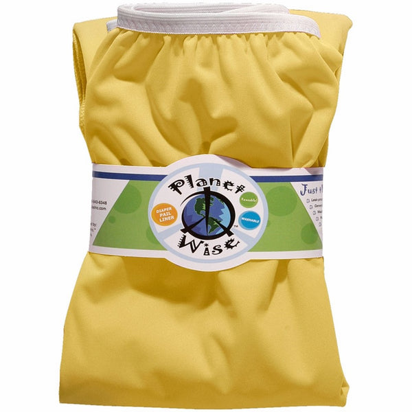 Planet Wise Reusable Diaper Pail Liner, Yellow