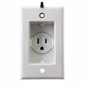 PASS & SEYMOUR S3713W 15A Clock Receptacle