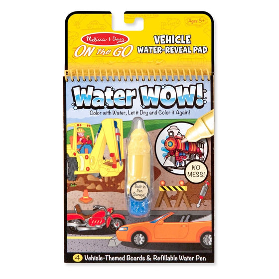 Melissa & Doug On the Go Water Wow! Reusable Water-Reveal Activity Pad - Vehicles