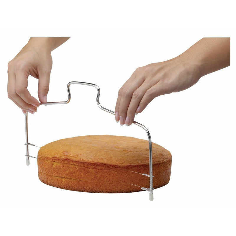 Mrs. Anderson's Baking 43688 Adjustable 2-Wire Layer Cake Cutter and Leveler, Stainless Steel