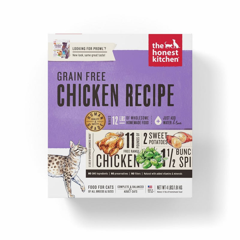 Honest Kitchen The Grain Free Chicken Cat Food Recipe, 4 lb box - Prowl