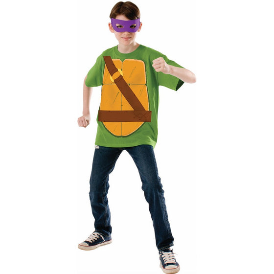 Teenage Mutant Ninja Turtle Child's Donatello Costume Top and Eye Mask, Small