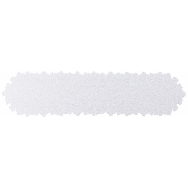 Heritage Lace Dogwood Runner, 14 by 53-Inch, White