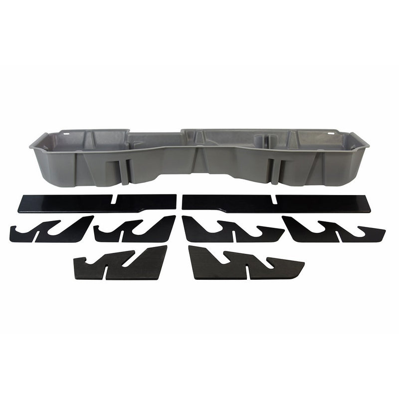 DU-HA Under Seat Storage Fits 14-17 Chevrolet/GMC Silverado/Sierra Light Duty & Heavy Duty Crew Cab, Gray, Part #10301