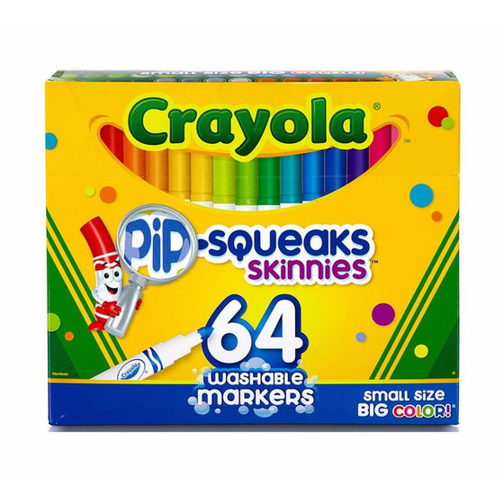Crayola 58-8764 Washable Marker, Assorted, 64 count (Pack of 2)