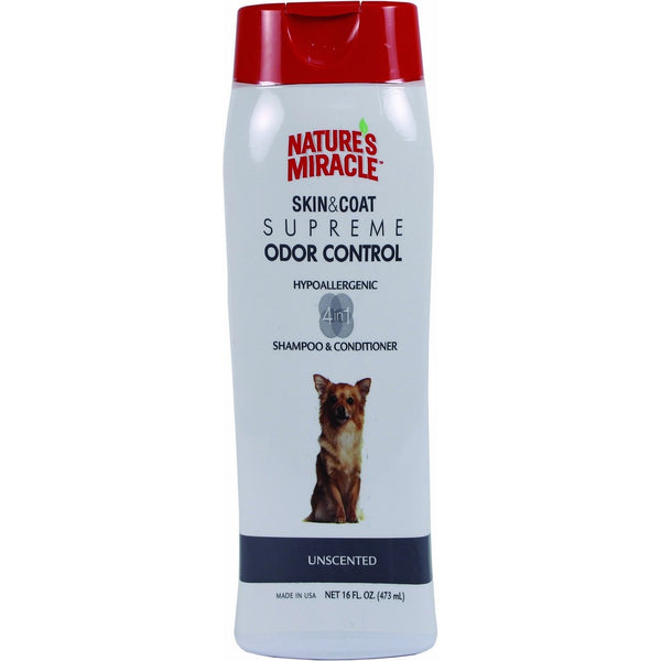 Nature's Miracle Supreme Odor Control Hypoallergenic Shampoo & Conditioner, 16 oz