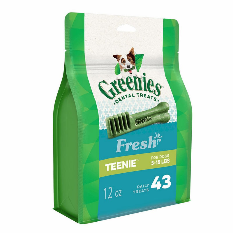 Greenies Fresh TEENIE Dental Dog Treats, 12 oz. Pack (43 Treats)