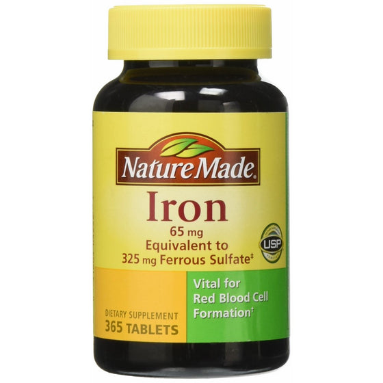 Nature Made Iron 65 mg., 365 Tablets