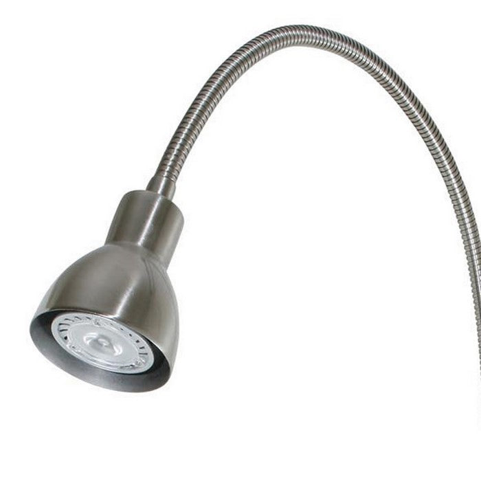 Metal Round Wall Reading Lamp with Plug In Switch, Silver