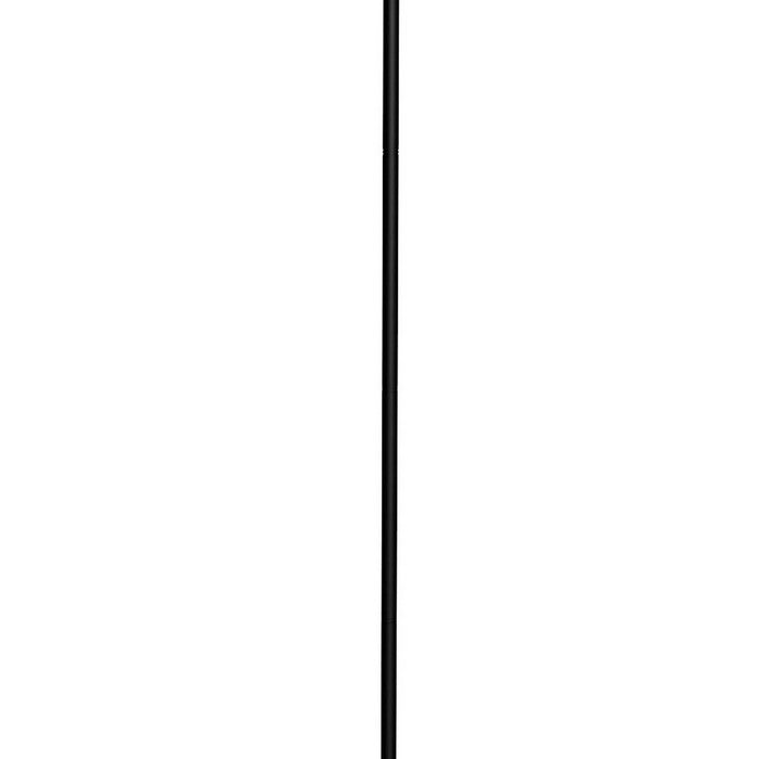 Metal Round 3 Way Torchiere Lamp with Frosted Glass Shade, Black and White
