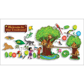Scholastic Teacher's Friend Jungle Treehouse Bulletin Board (TF8042)