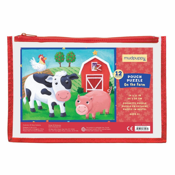 Mudpuppy On the Farm Pouch Puzzle