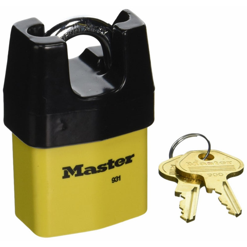 Master Lock 931DPF 2-1/8-Inch Wide Covered Laminated Steel Pin Tumbler Padlock