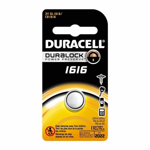 Duracell 3V Lithium Coin Batteries 1616 - 1 Count