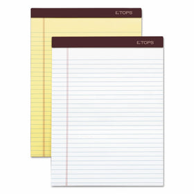TOPS 63950 Docket Ruled Perforated Pads, 8 1/2 x 11 3/4, Canary, 50 Sheets (Pack of 12)