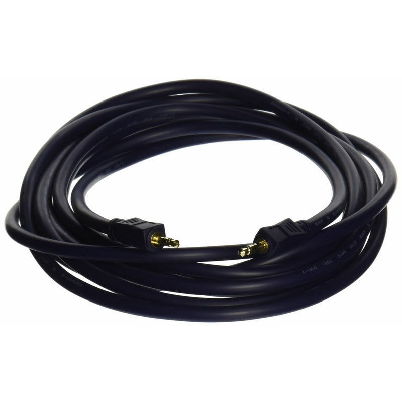 C2G 40603 Velocity 3.5mm M/M Stereo Audio Cable, Aux Cable, Blue (12 Feet, 3.65 Meters)