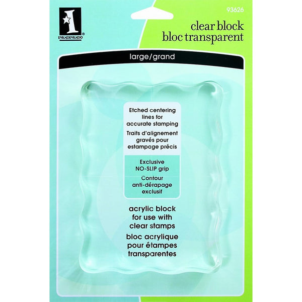 Inkadinkado Large Clear Block