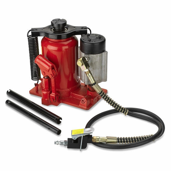 Tooluxe 31010L Low Profile Air Hydraulic Manual Bottle Jack | 20-Ton Capacity