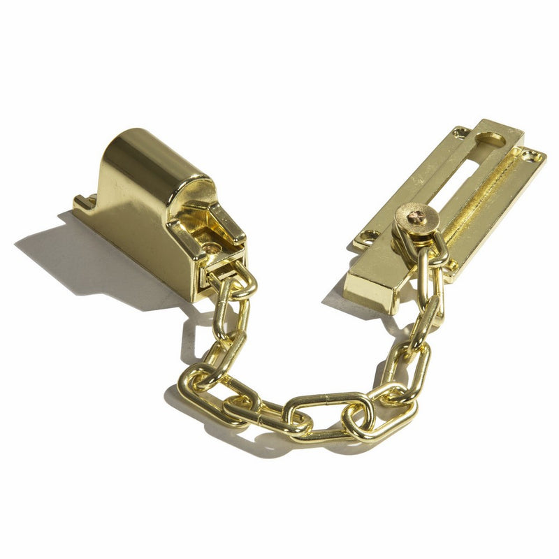 Ultra Hardware 44810 Brass Keyed Chain Door Guard