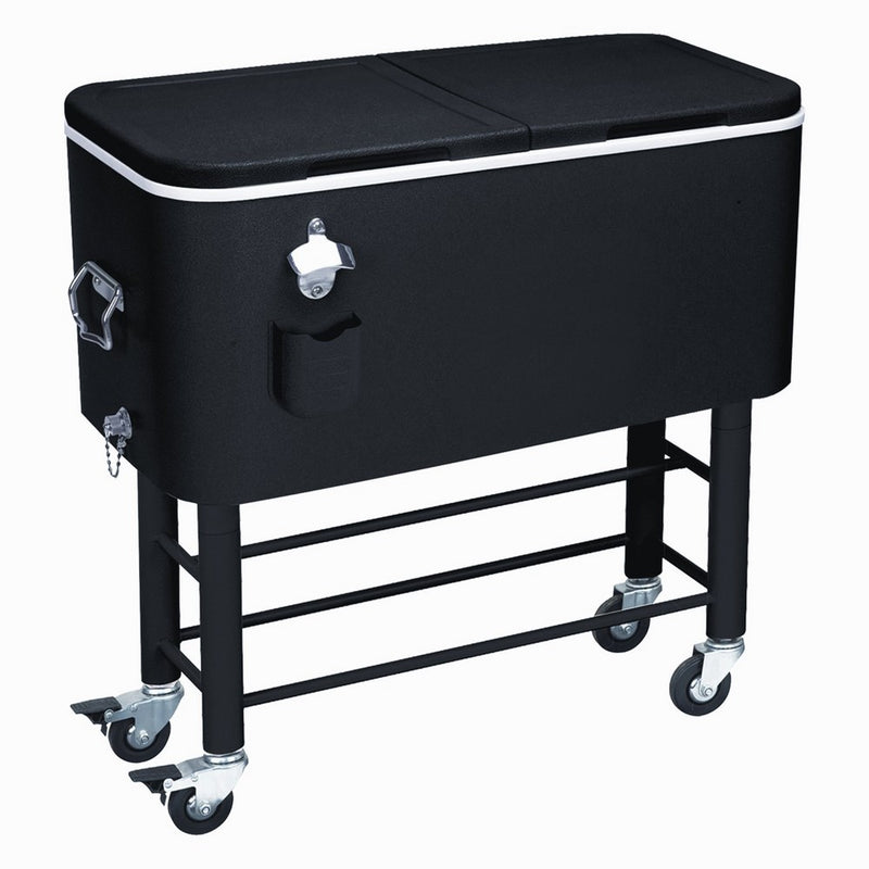 RIO Gear Rio Brands Entertainer Rolling Party Cooler (77 Quarts, Midnight Sands)